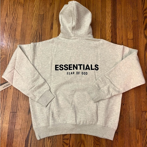 Fear Of God Essentials SS22 Light Oatmeal Hoodie - Picture 2 of 9